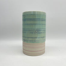 Load image into Gallery viewer, Light Blue/Green Vase - Porcelain
