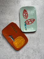 Assorted Rectangle Plates ~ Multicolor