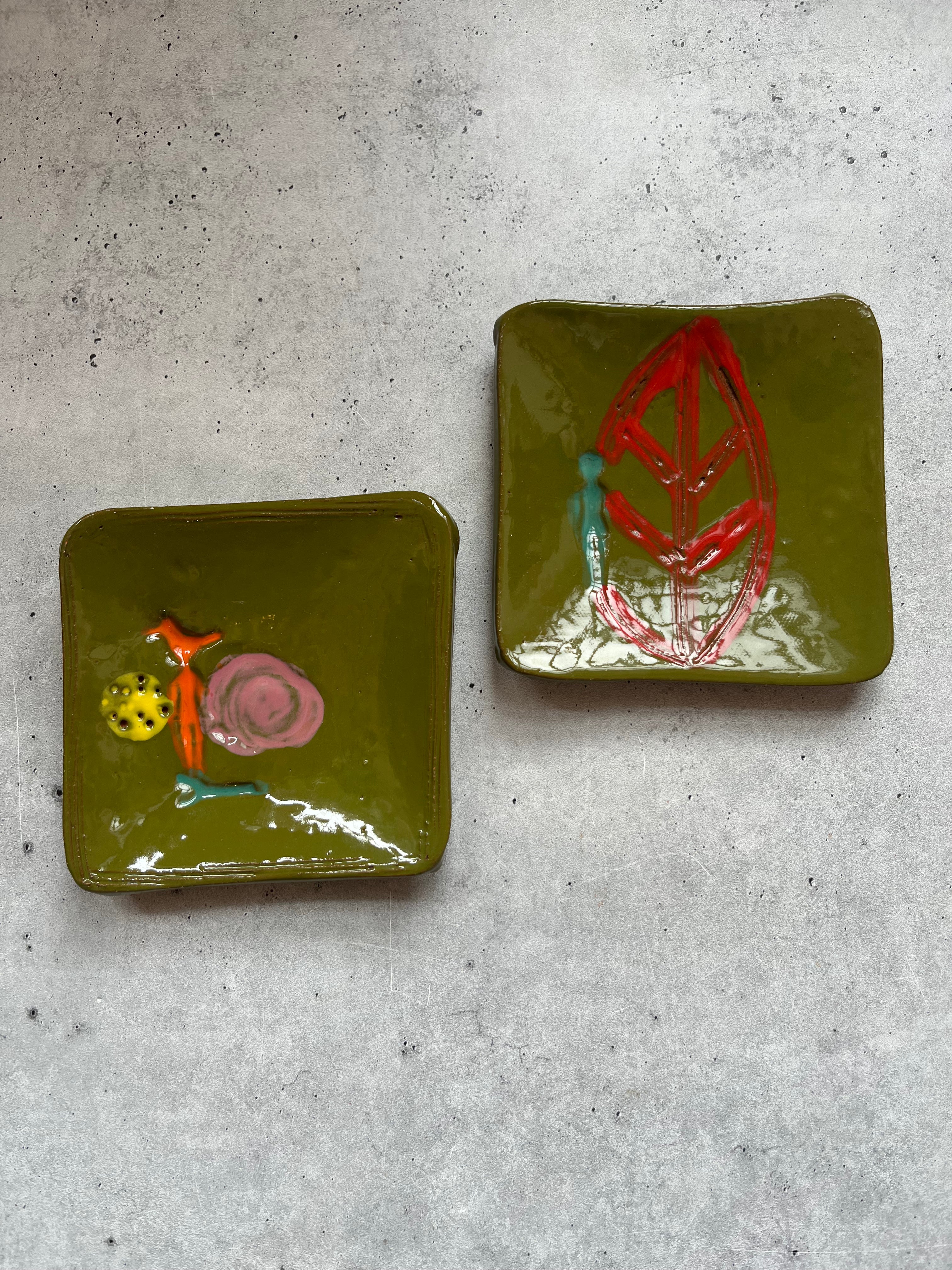 Plates ~ 5” Square