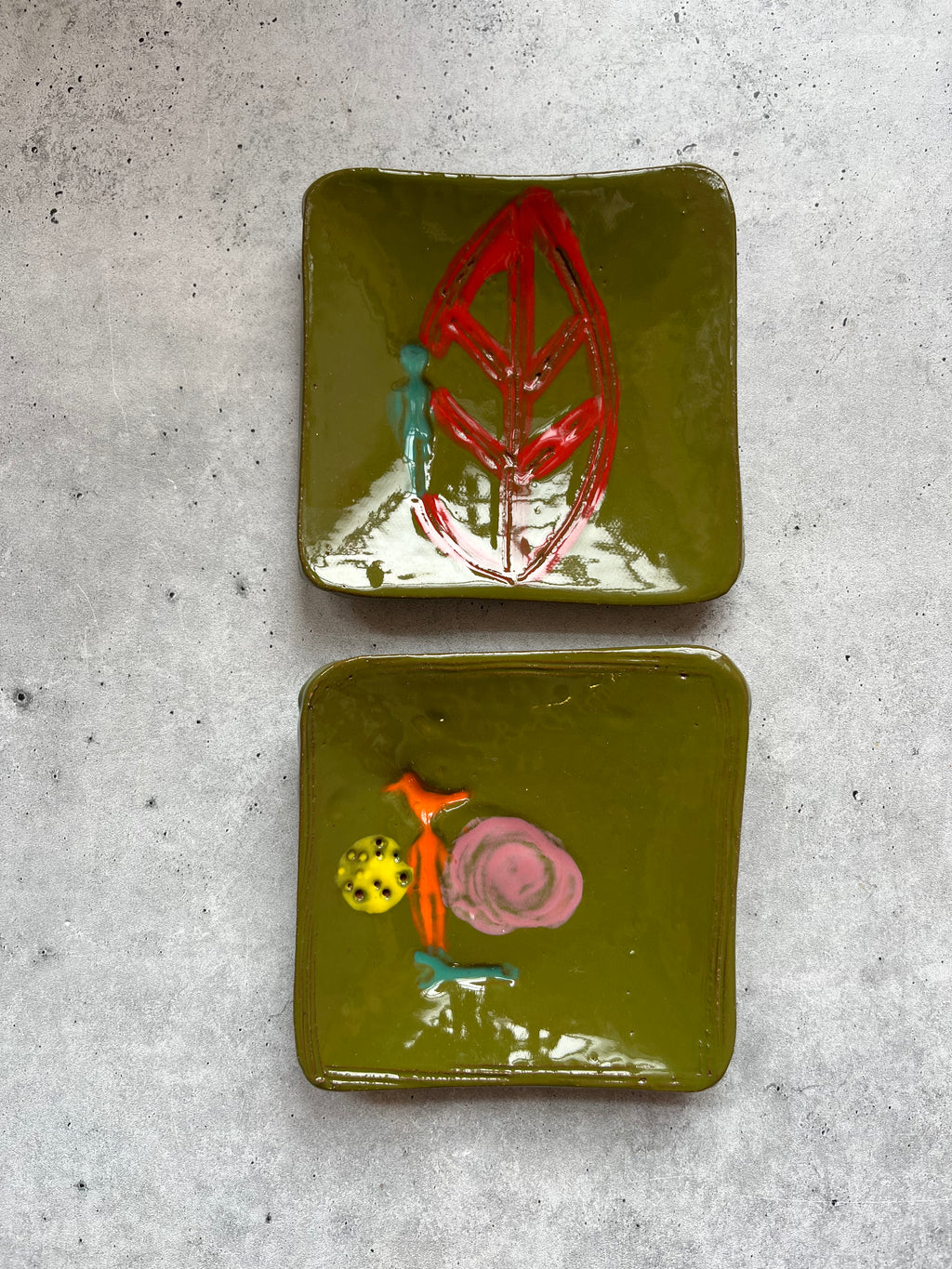 Plates ~ 5” Square