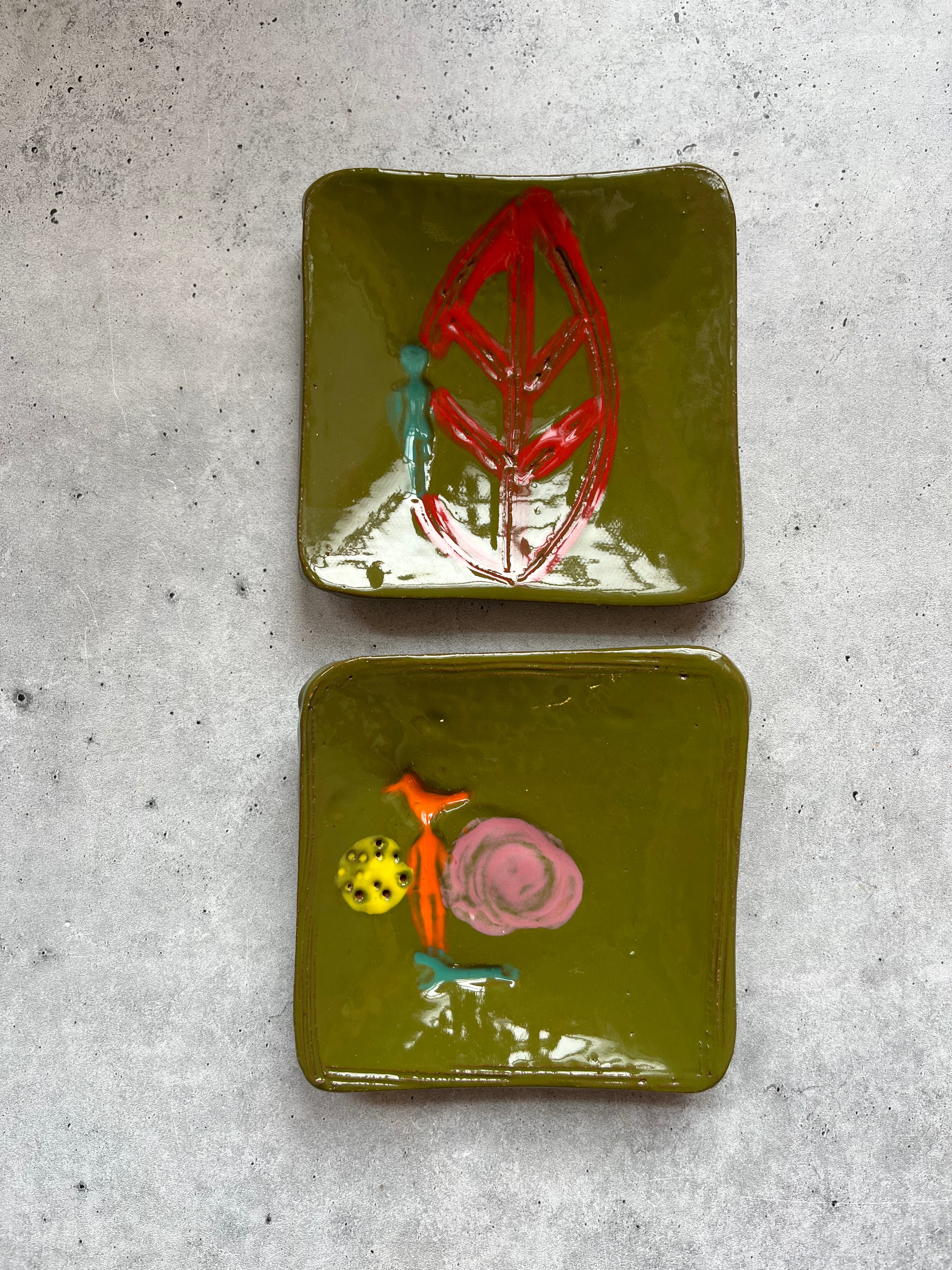 Plates ~ 5” Square