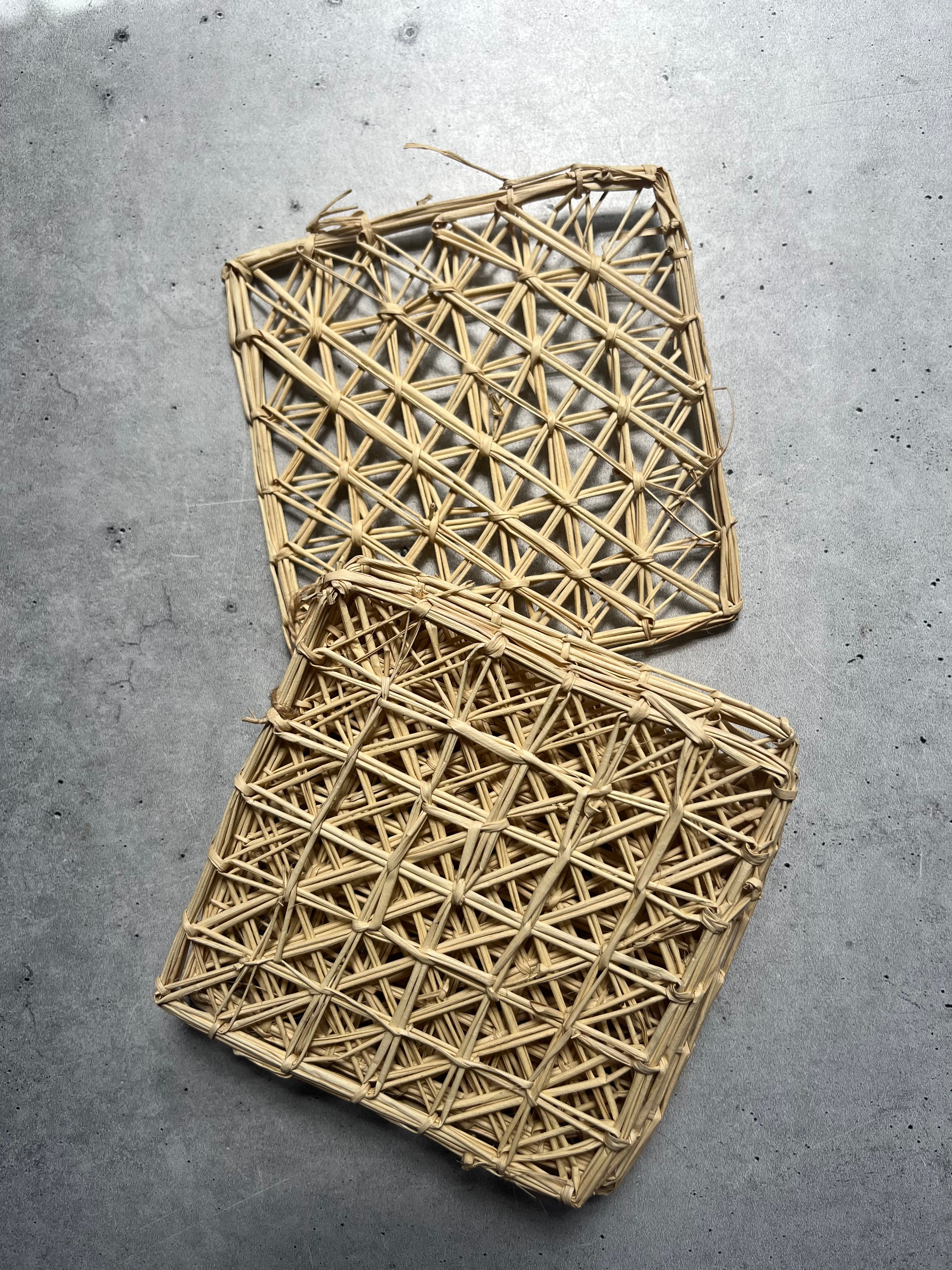 Coasters set of 6 - handwoven