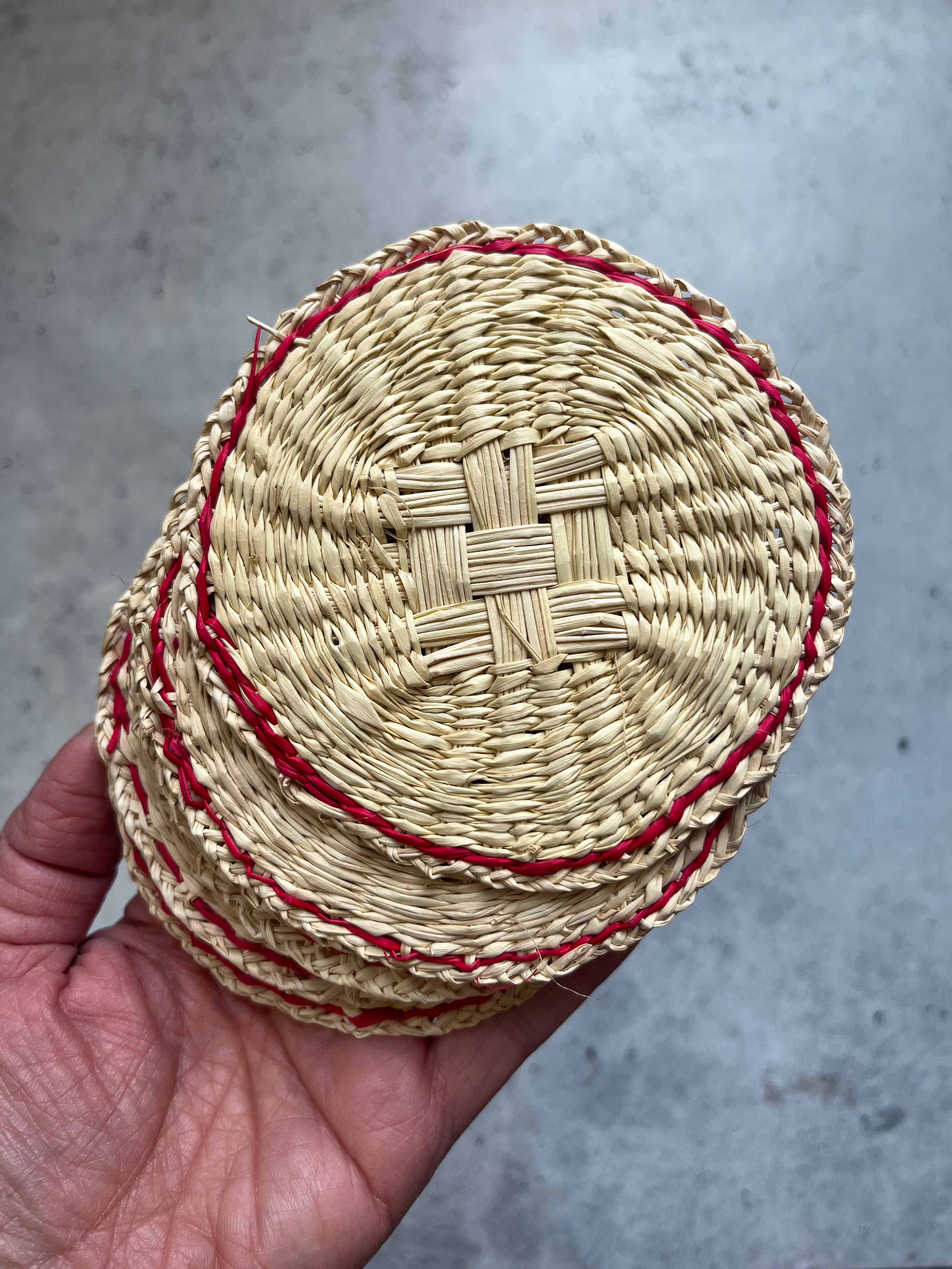 Coasters set of 6 - handwoven