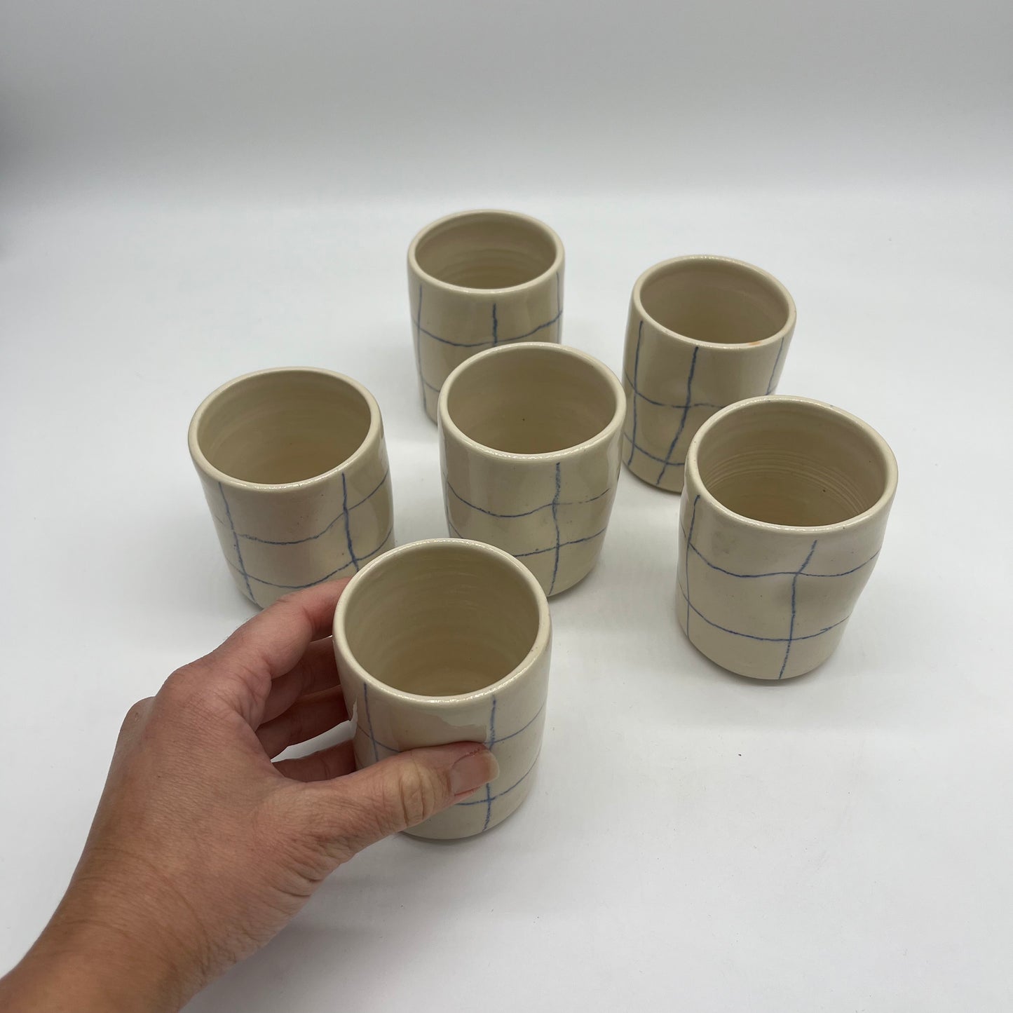 Small Thumb Print Cup - Crayon