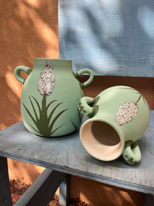 Anna Nelson ~ Teal Vase ~ 2 sizes
