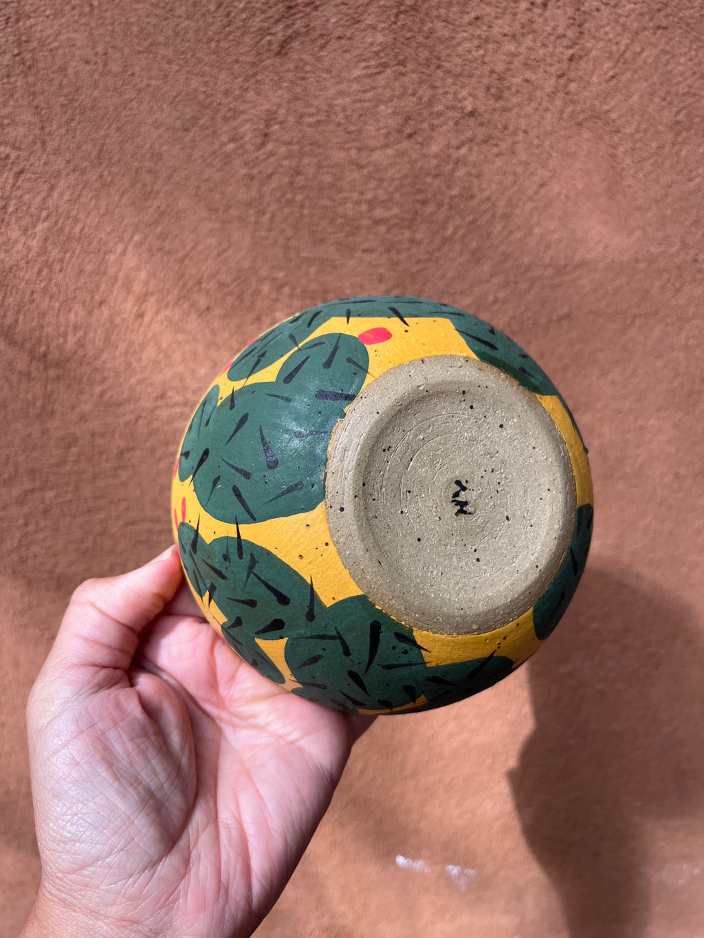 Small bowl - Teal and Yellow