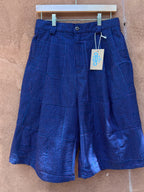 Long shorts  - Jean and pink thread