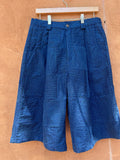 Long shorts  - Jean and Turquoise thread