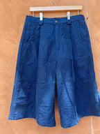 Long shorts  - Jean and Turquoise thread