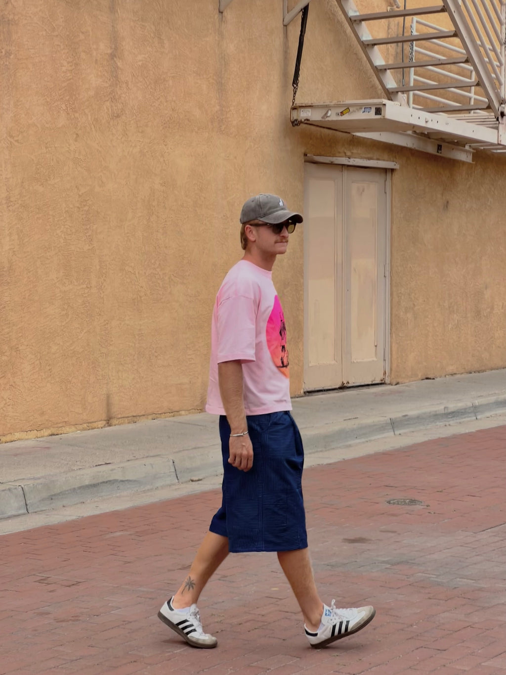 Long shorts  - Jean and Turquoise thread