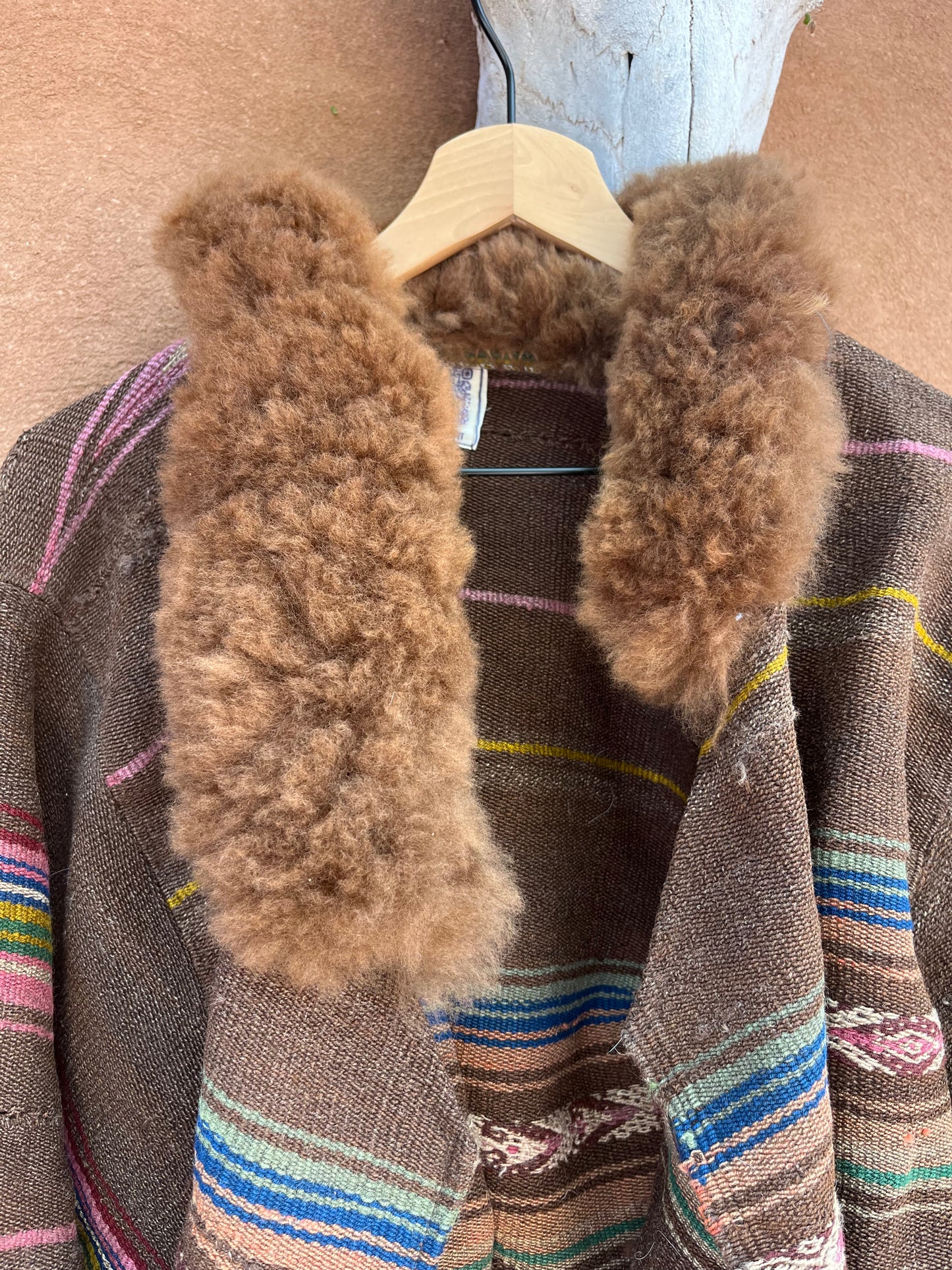 Alpaca fur jacket - Upcycled Bomber Jacket - Alpaca wool