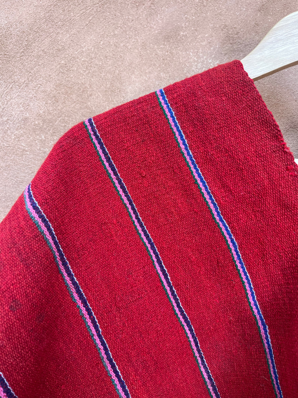 Antique Medium Poncho ~ handwoven
