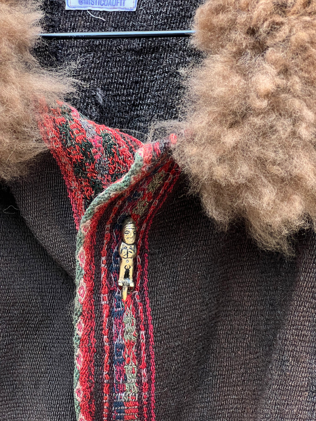 Alpaca fur jacket - Upcycled Bomber Jacket - Alpaca wool