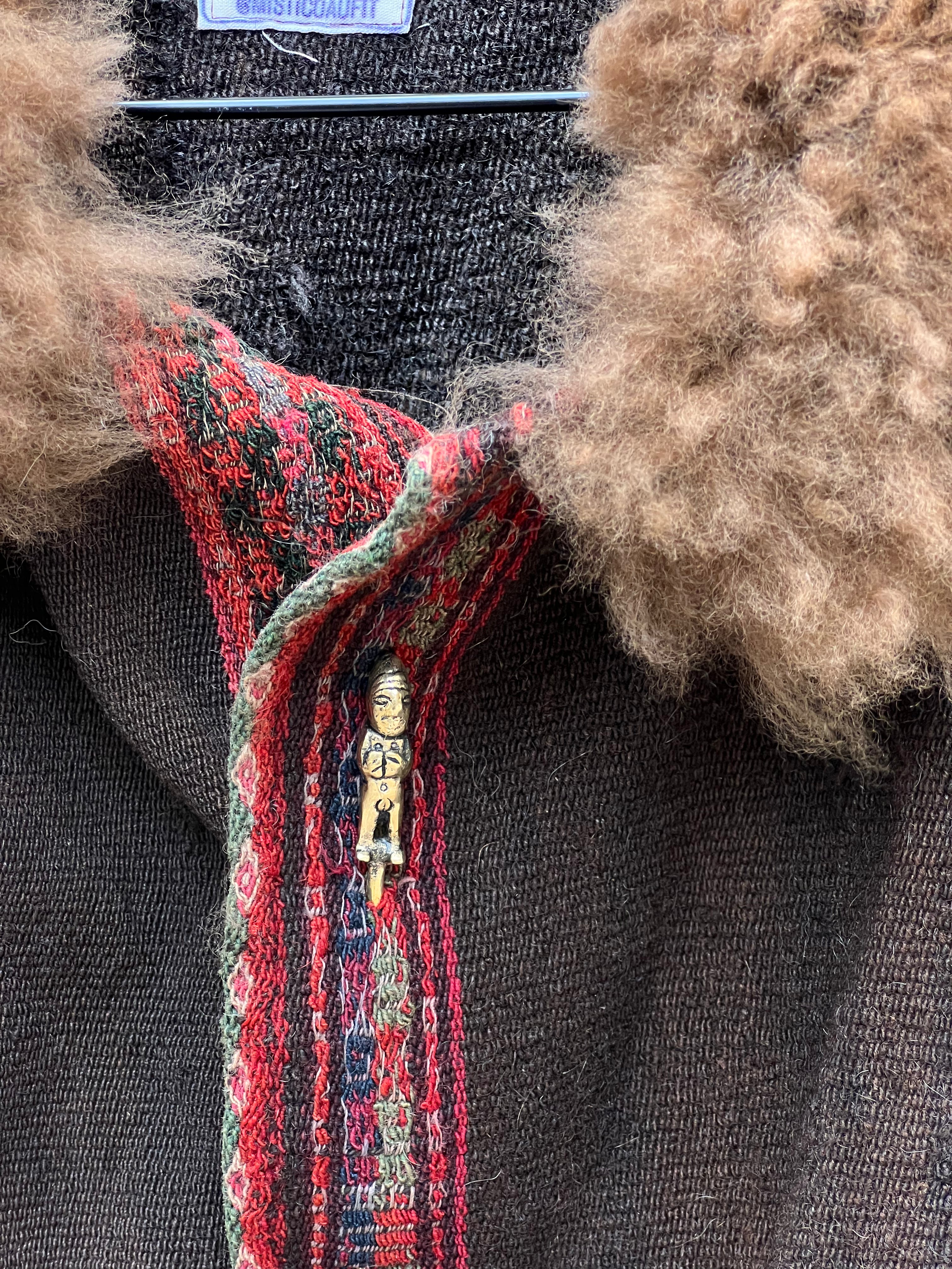 Alpaca fur jacket - Upcycled Bomber Jacket - Alpaca wool