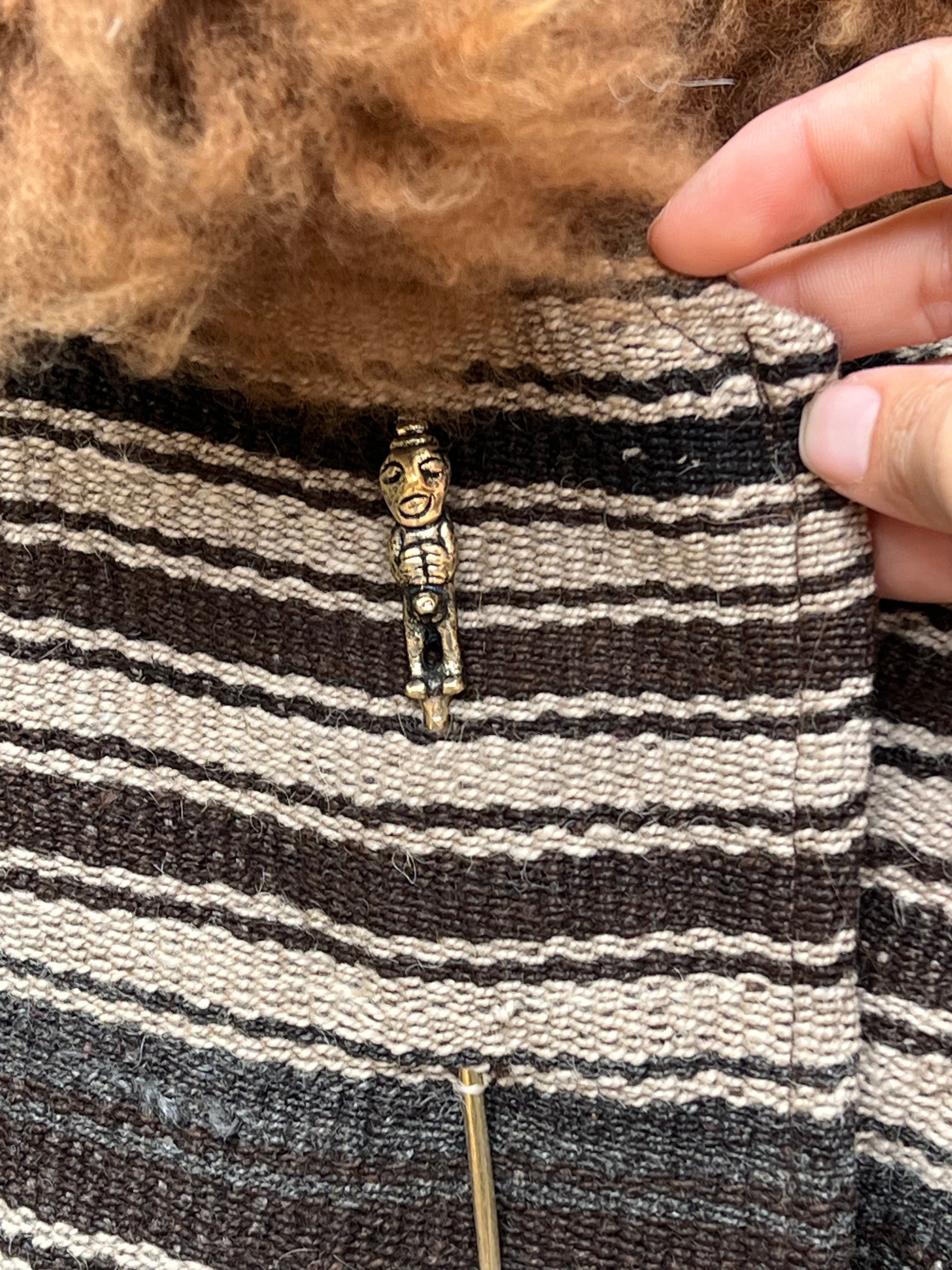 Alpaca fur jacket - Upcycled Bomber Jacket - Alpaca wool