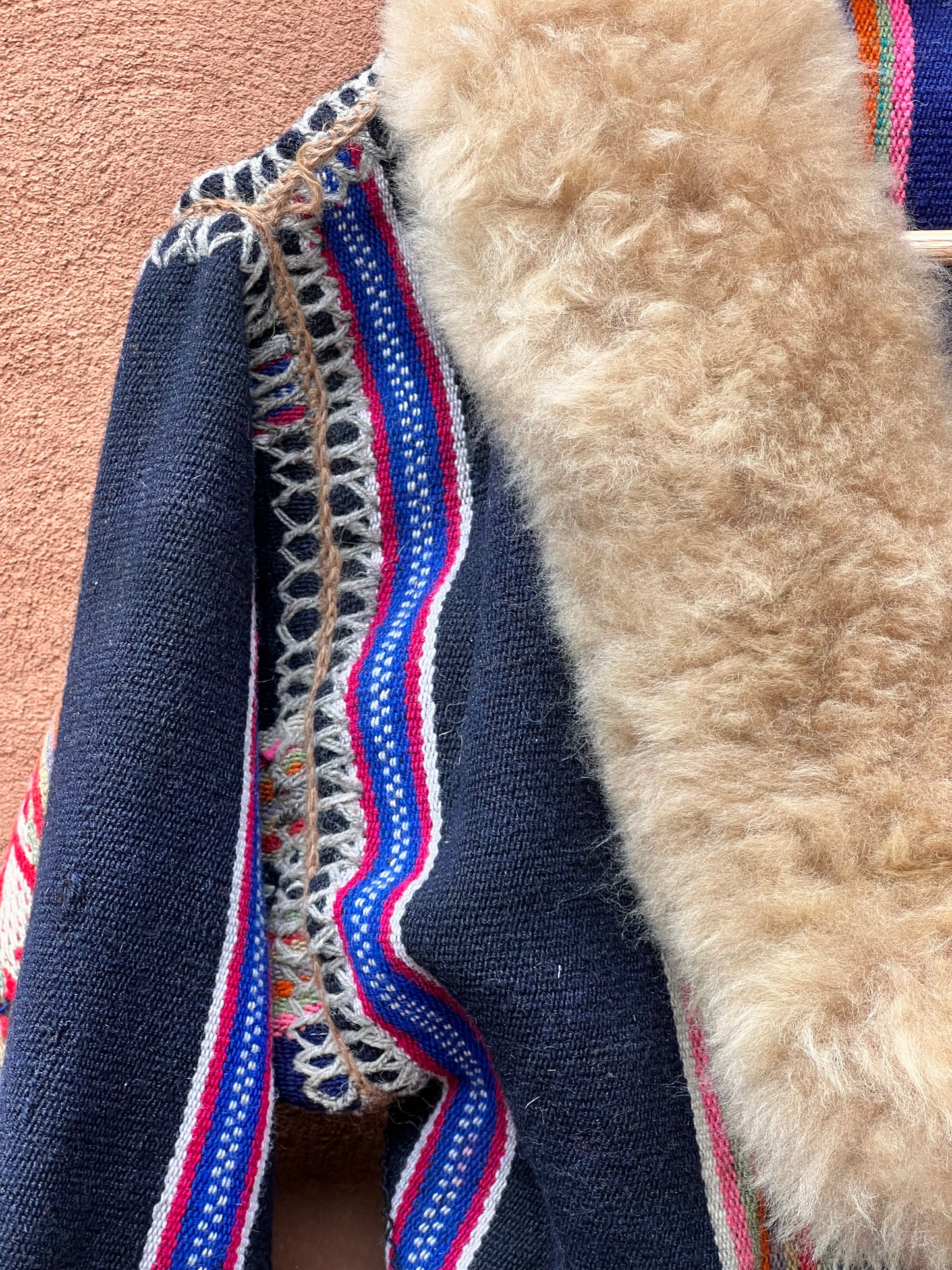 Alpaca fur jacket - Upcycled Bomber Jacket - Alpaca wool
