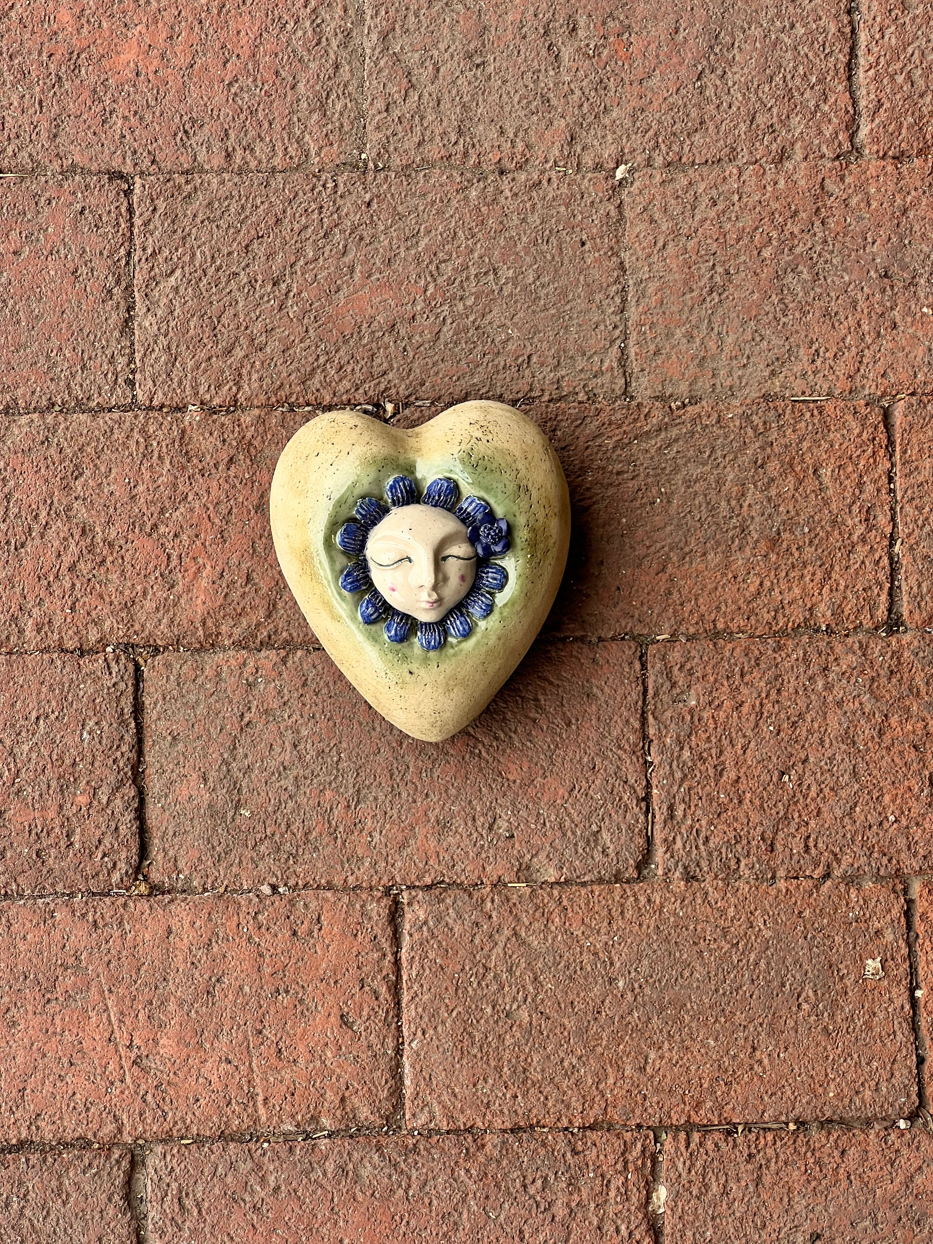 Ceramic Heart with flower Wall Art - Limited Edition
