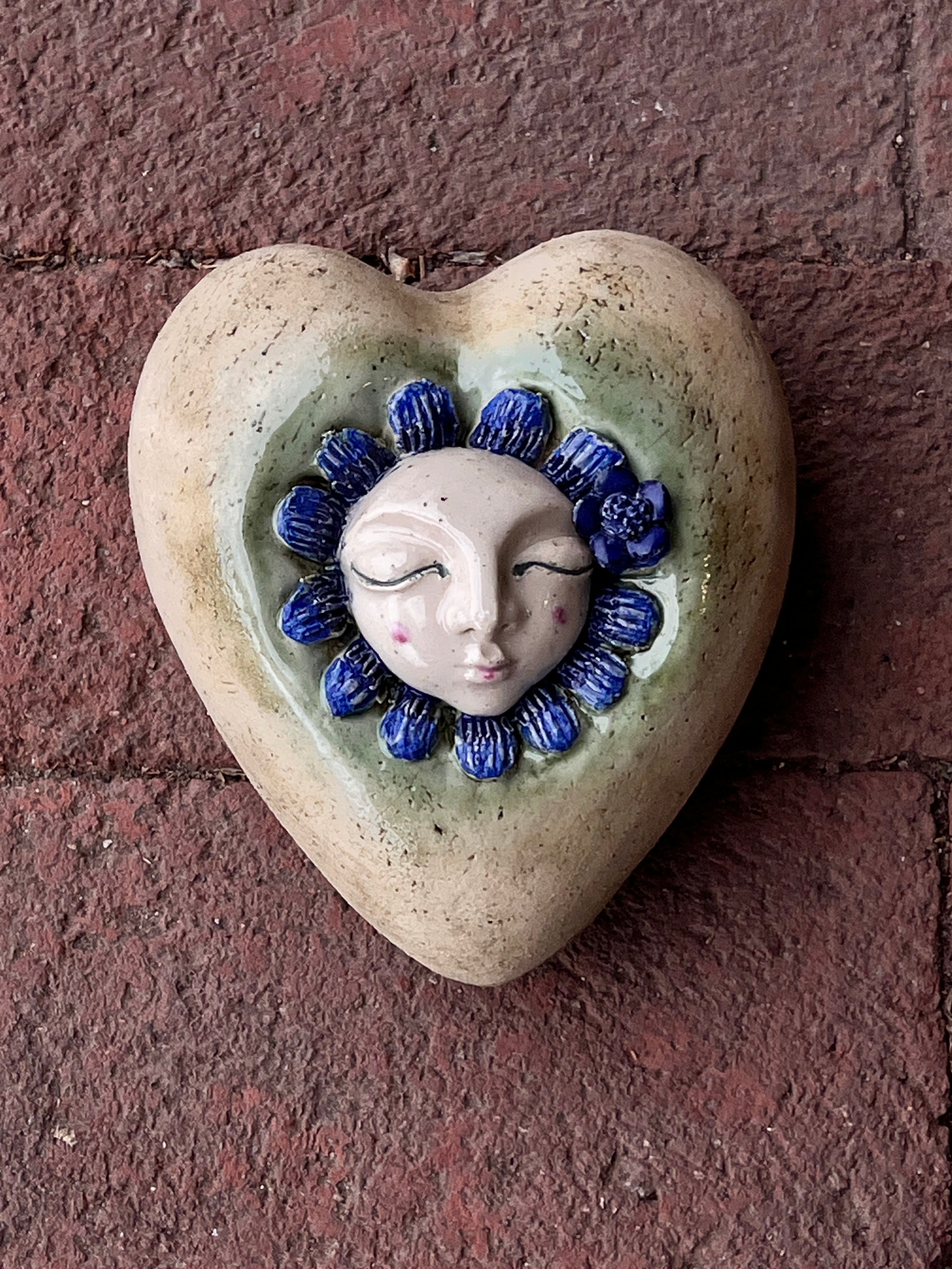 Ceramic Heart with flower Wall Art - Limited Edition