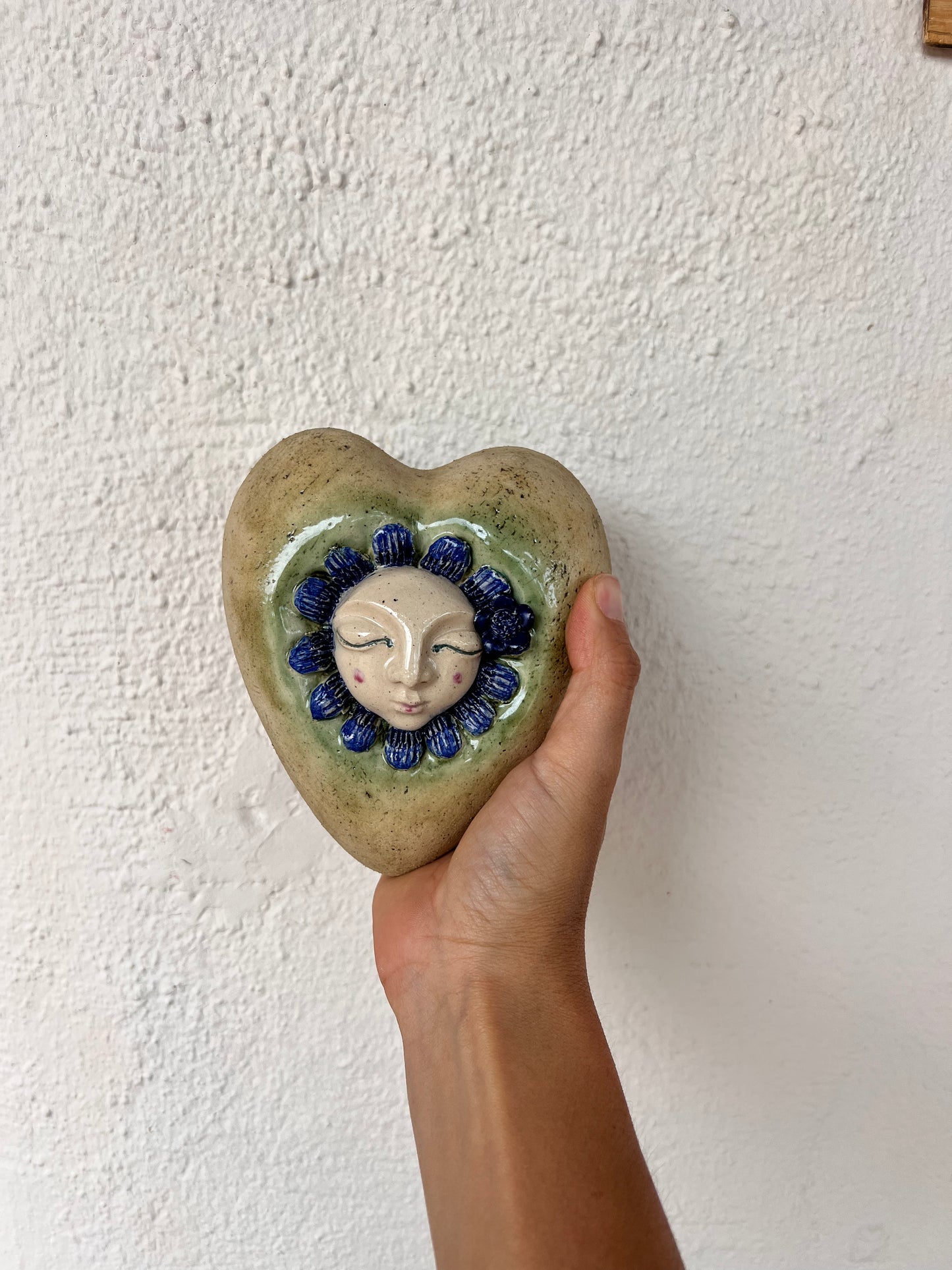 Ceramic Heart with flower Wall Art - Limited Edition