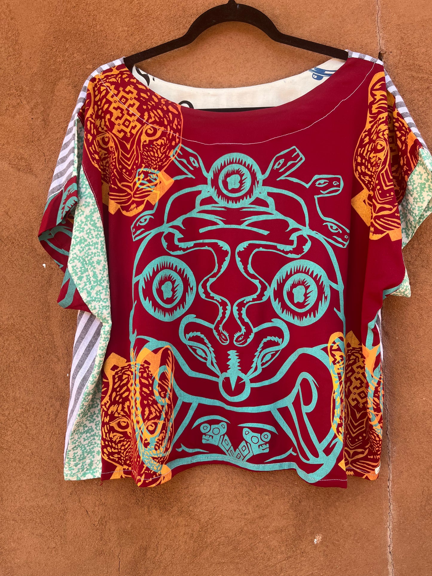 Screenprinted Box top ~ L ~ 100% Raw cotton blend