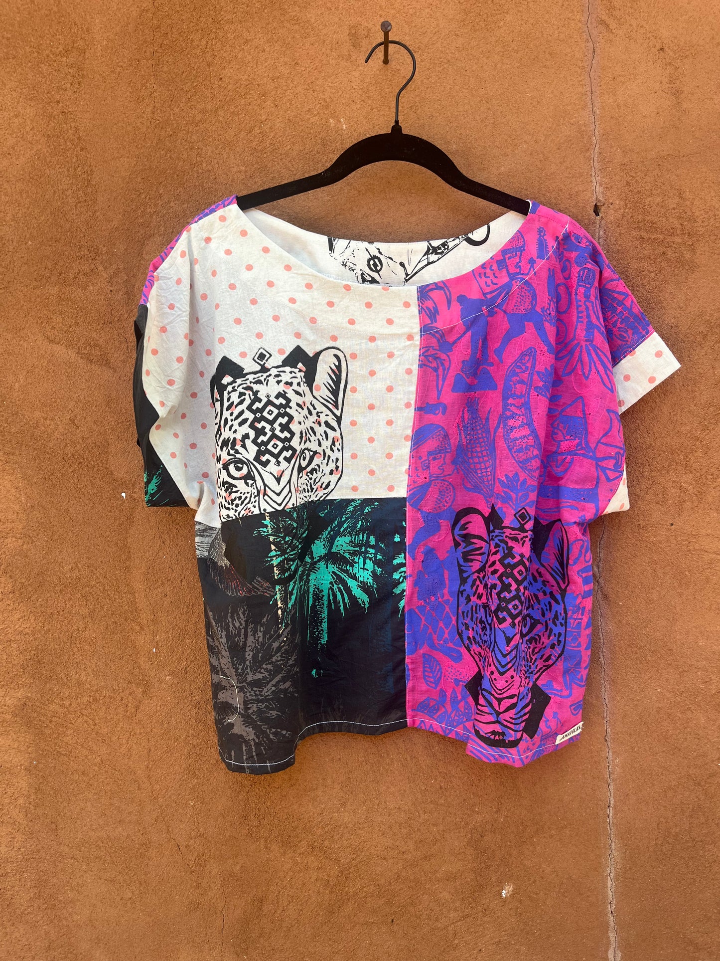 Screenprinted Box top ~ Med ~ 100% cotton