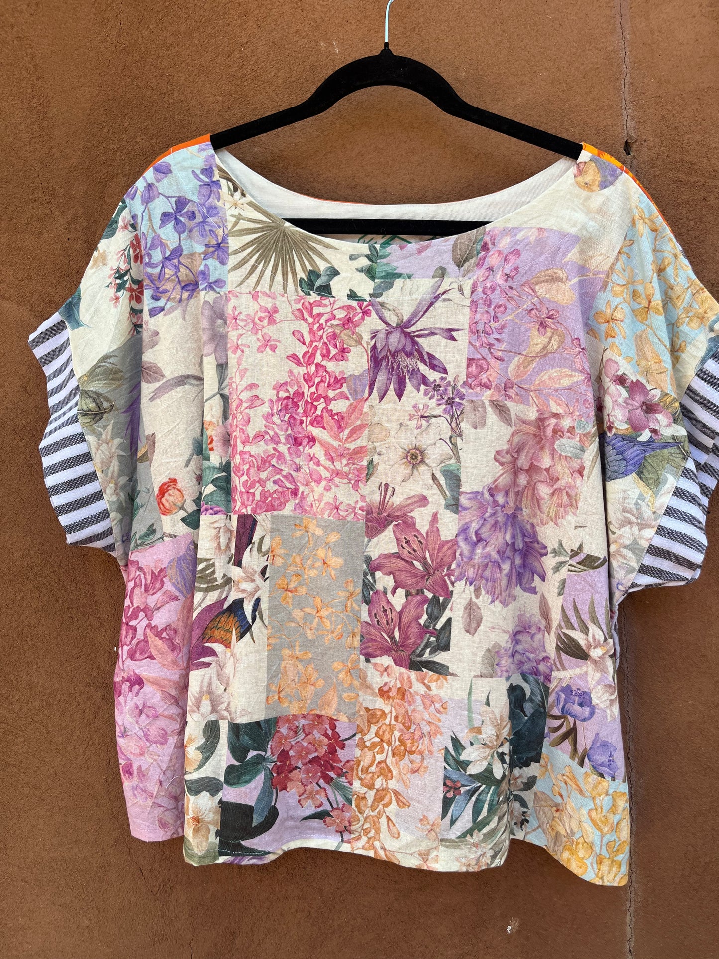 Screenprinted Box top ~ L ~ 100% Raw cotton blend