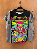 Screenprinted Box top ~ Med ~ Knit