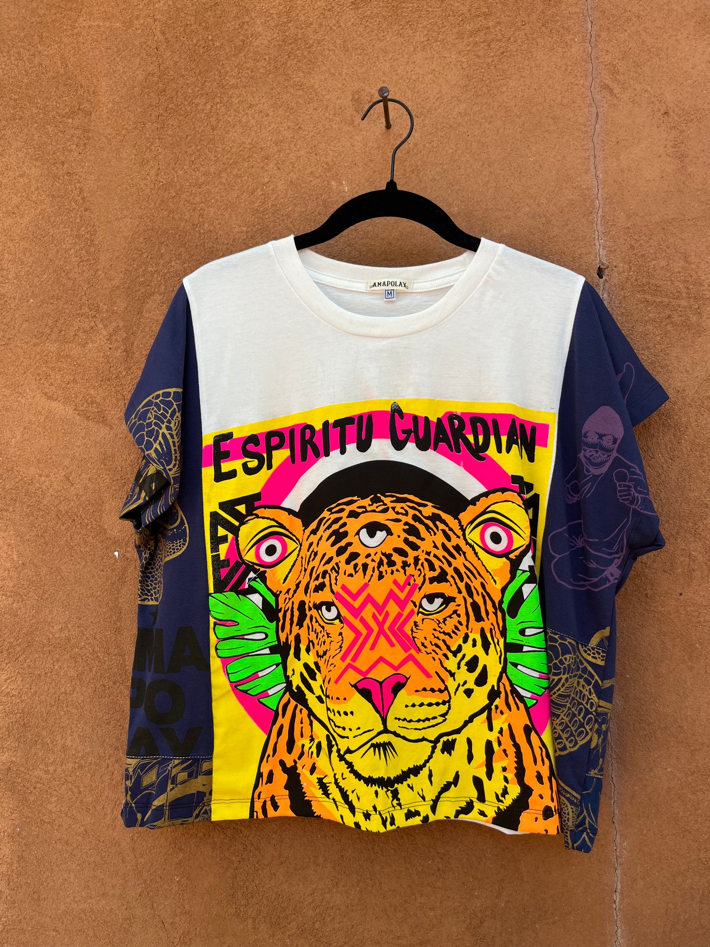 Screenprinted Box top ~ Med ~ Knit