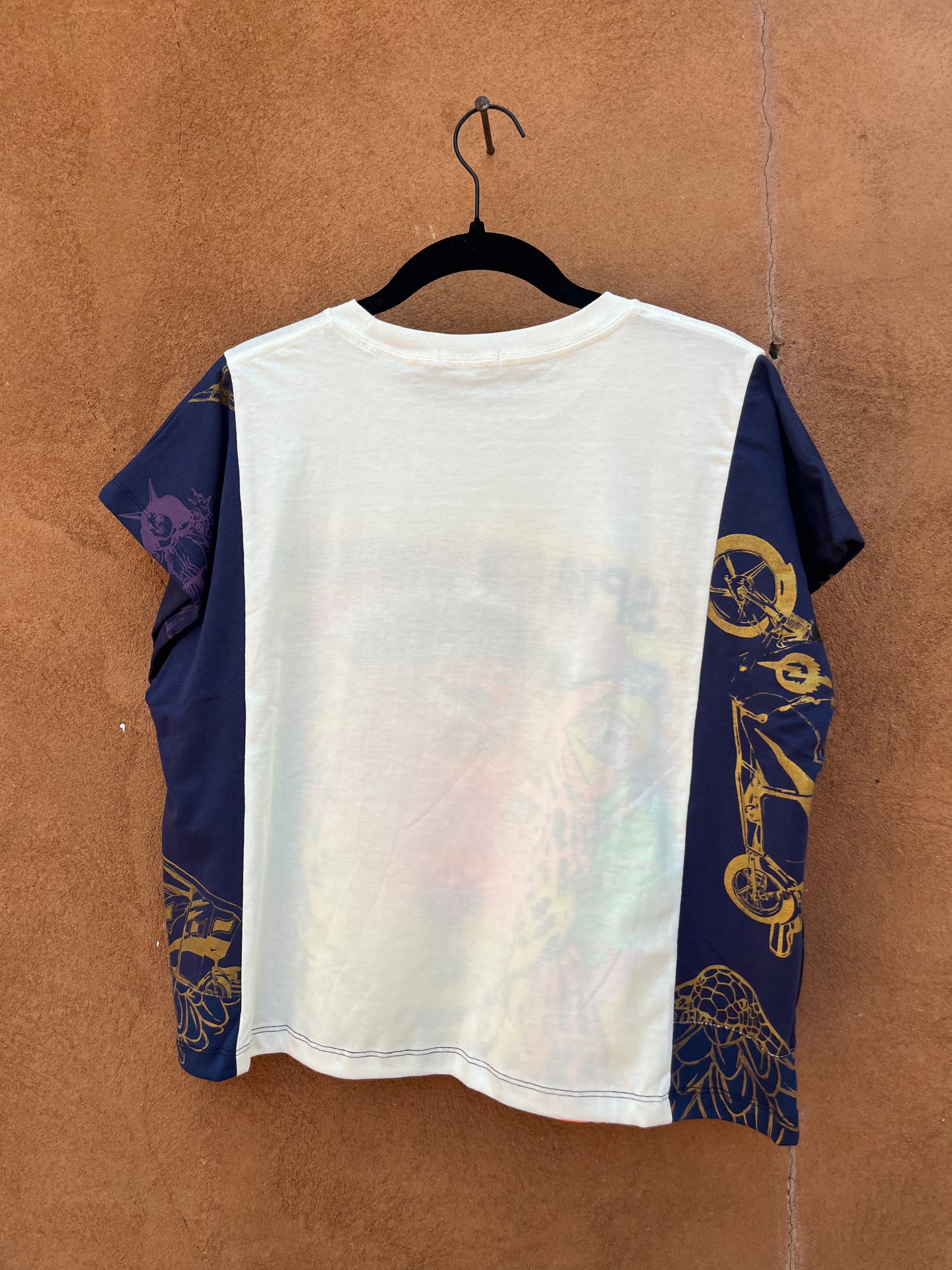 Screenprinted Box top ~ Med ~ Knit