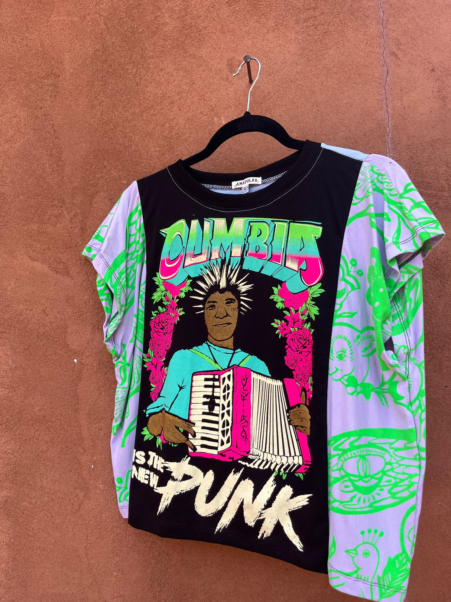 Screenprinted Box top ~ Med ~ Knit