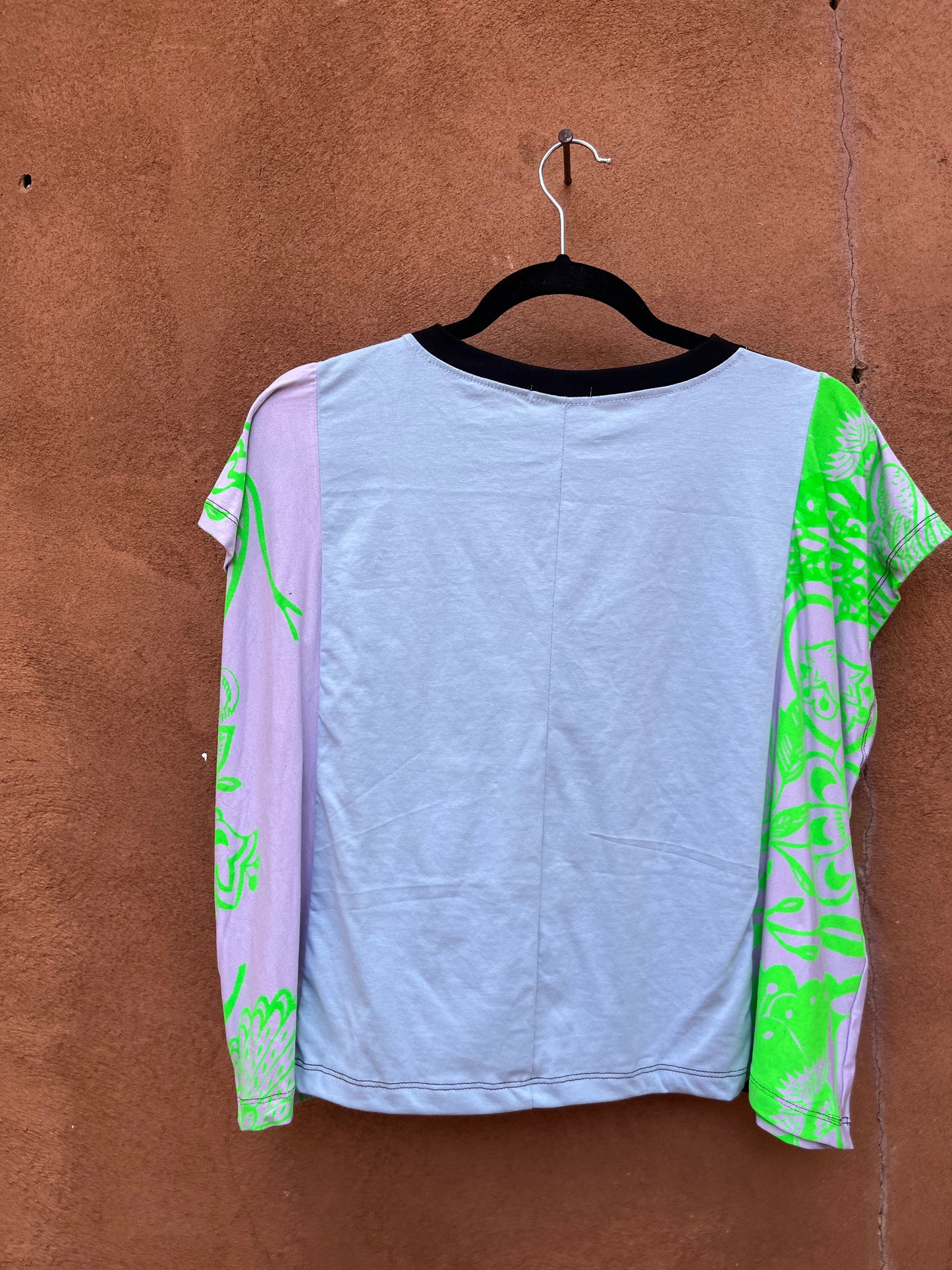 Screenprinted Box top ~ Med ~ Knit