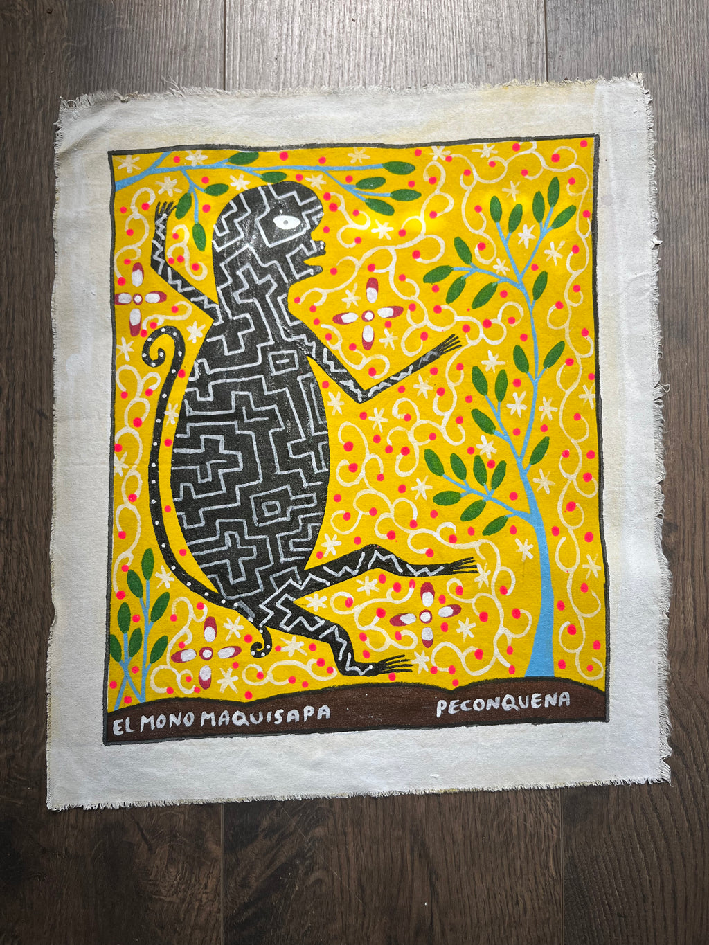 El Mono Maquisapa - acrylic on canvas ~ 16“ x 13.5”