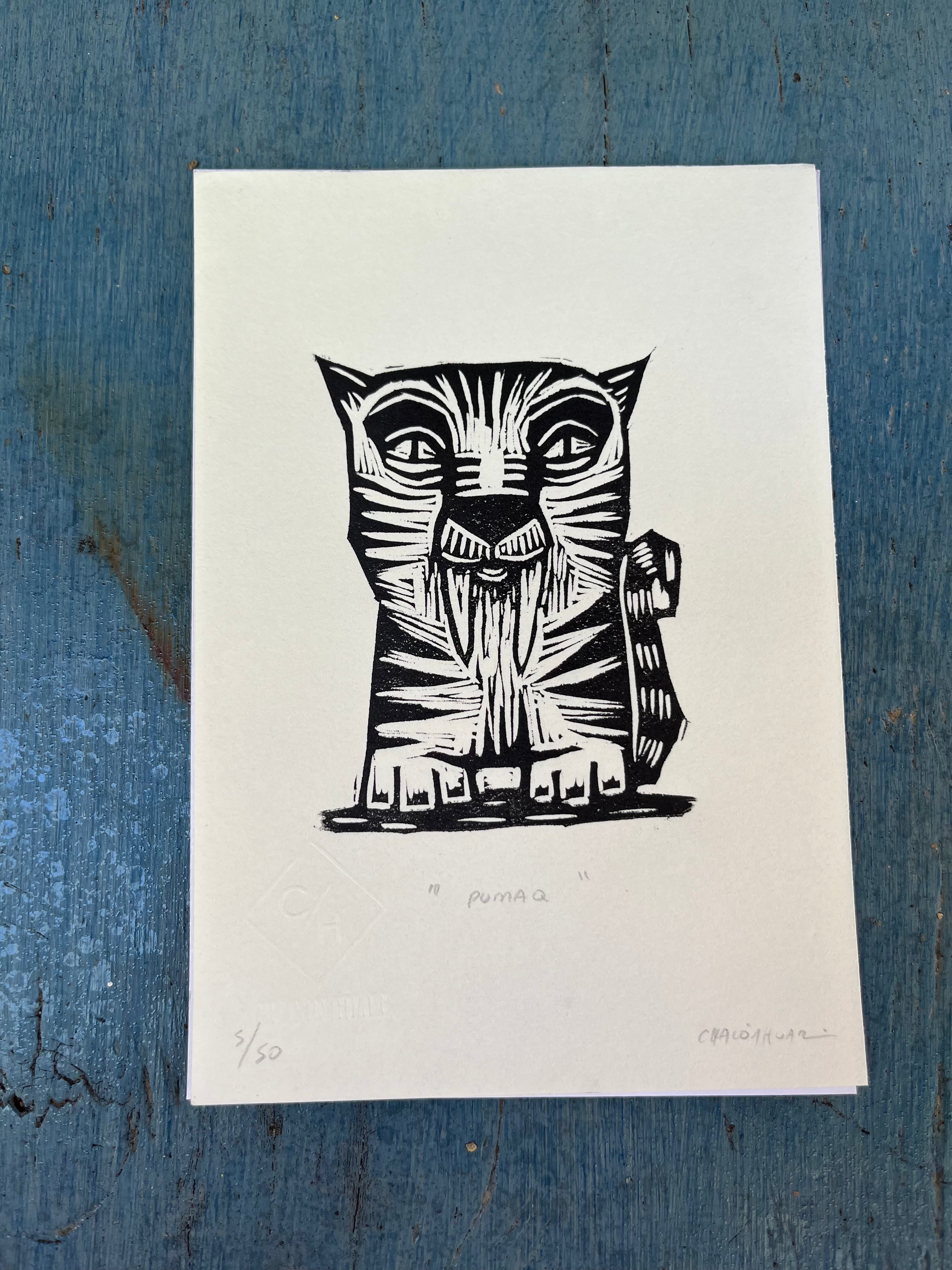 Block print ~ black & white