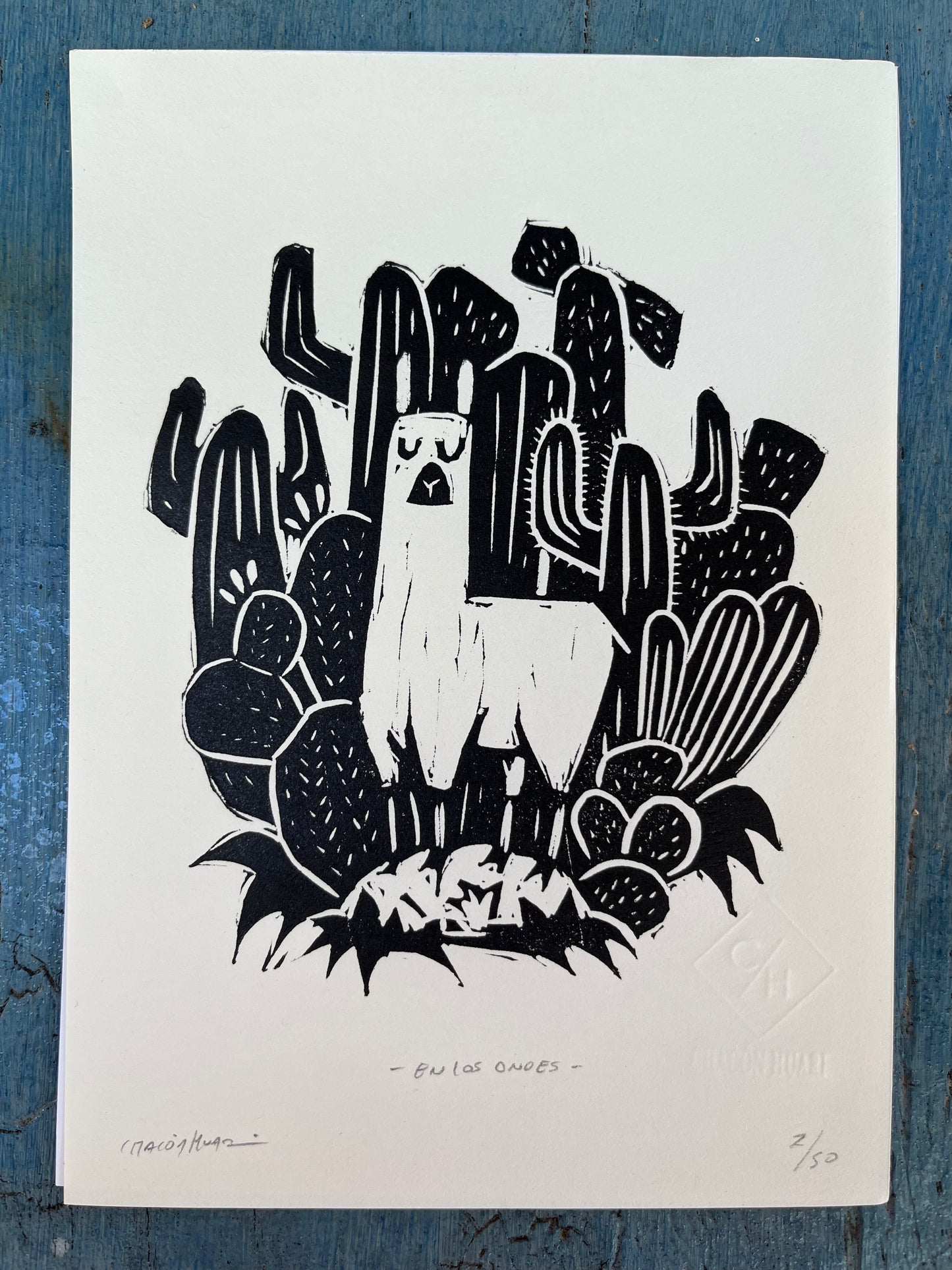 Block print ~ black & white
