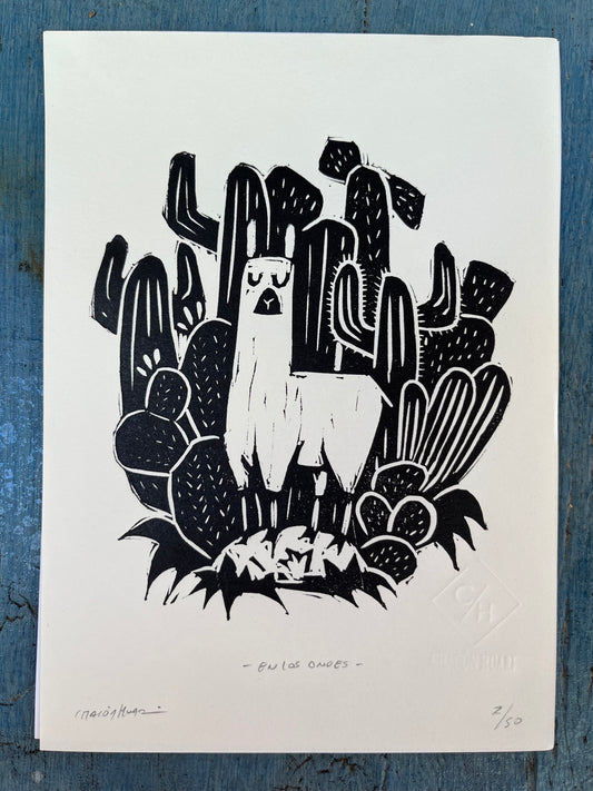 Block print ~ black & white