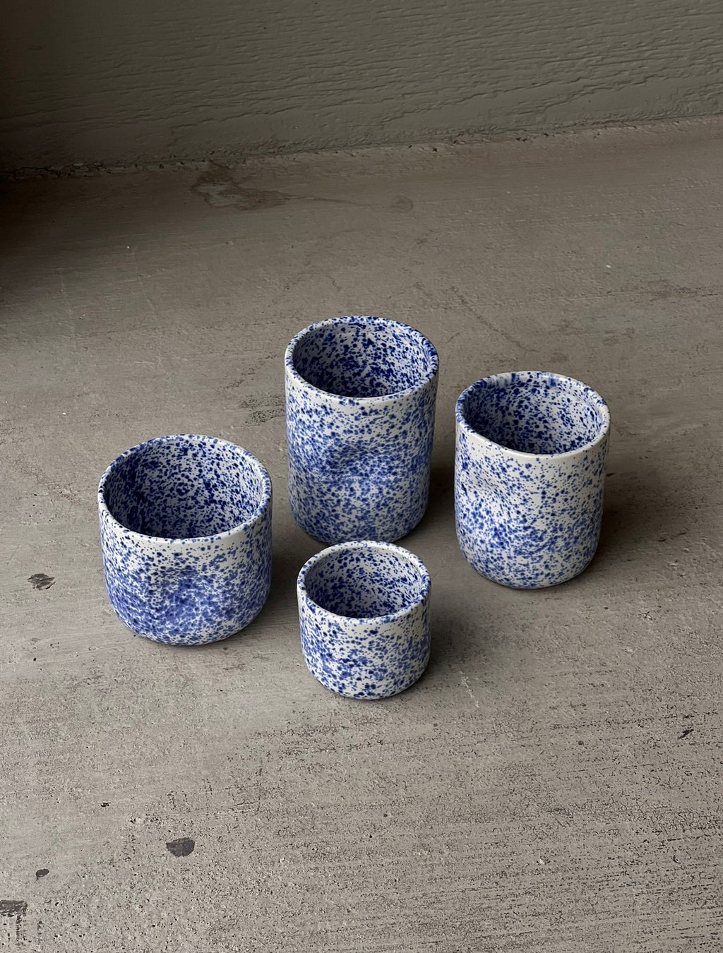 Blue Speckled - Ceramic Thumb Cup