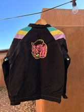 Load image into Gallery viewer, Windbreaker Jacket - Black with tiger
