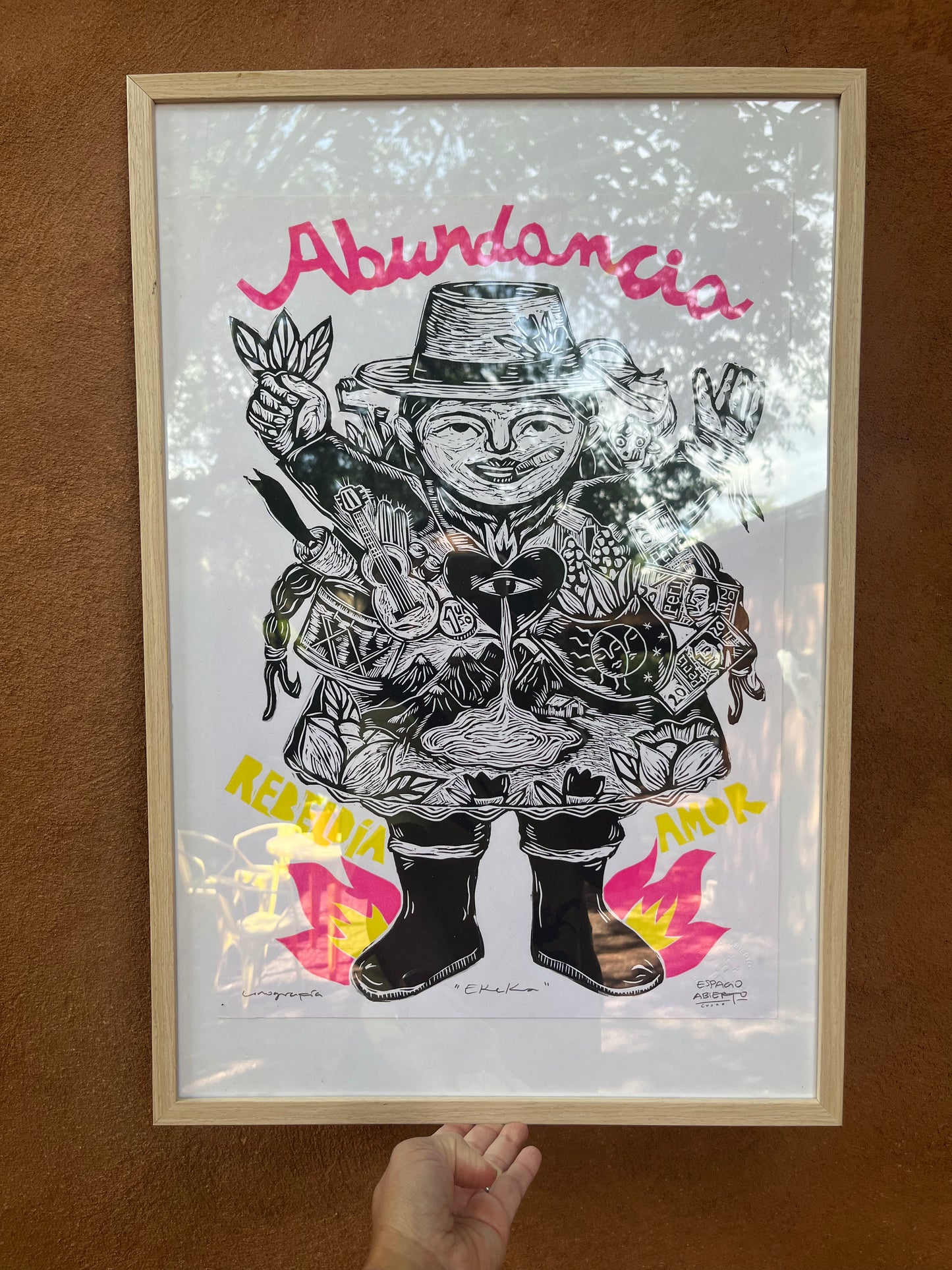 Abundanica ~ Linocut Print ~ Ekeka