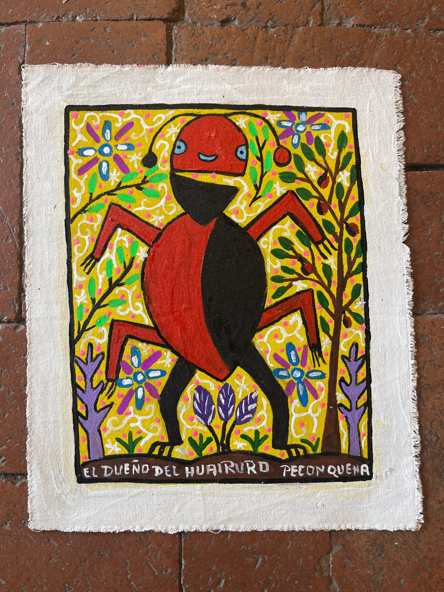 El Dueno Del Huairuro ~ acrylic on canvas
