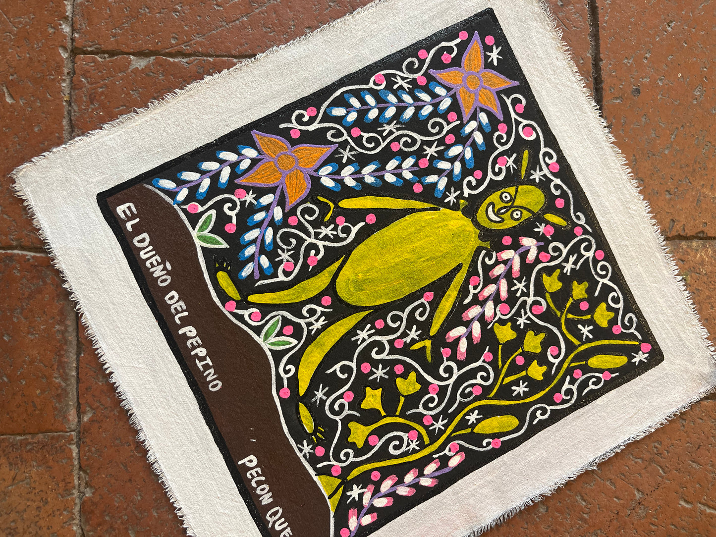 El Dueno Del Pepino~ acrylic on canvas