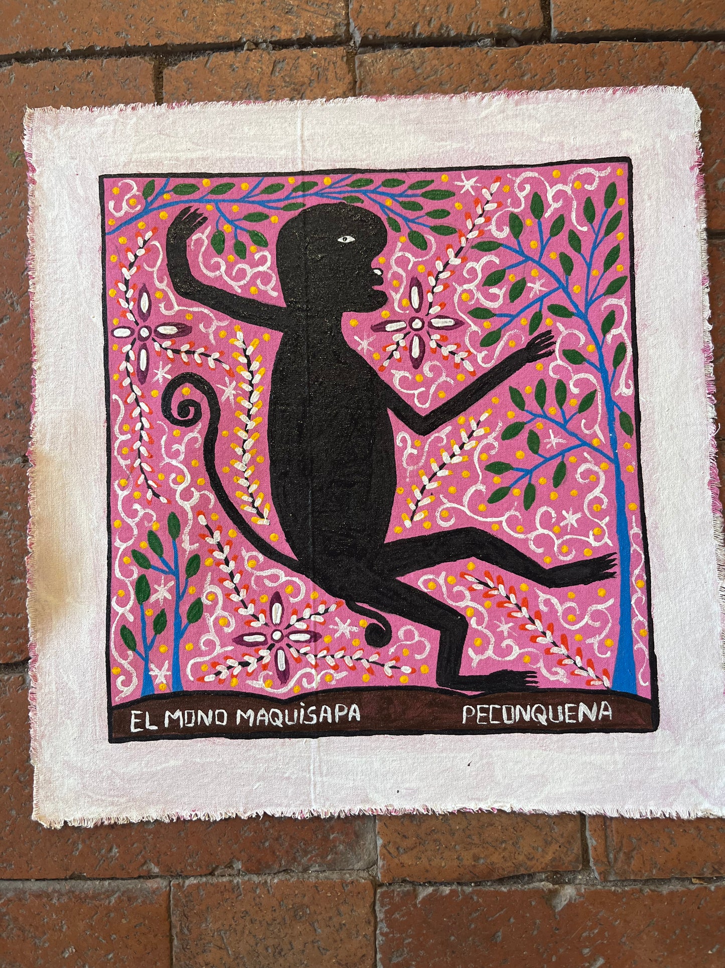 El mono Maquisapa~ acrylic on canvas