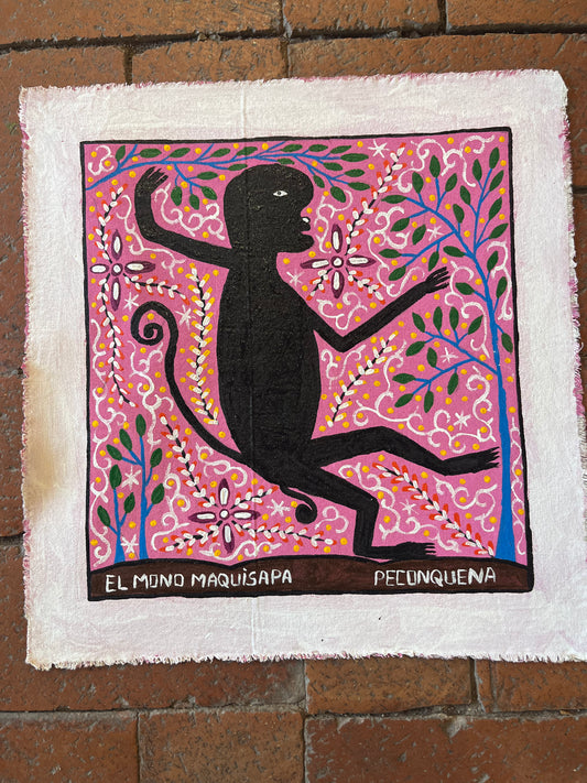 El mono Maquisapa~ acrylic on canvas