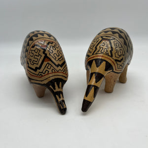 Shipibo Ceramic Armadillo ~ Medium