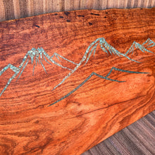 Load image into Gallery viewer, Live Edge Tray - Kingman and Peruvian Turquoise
