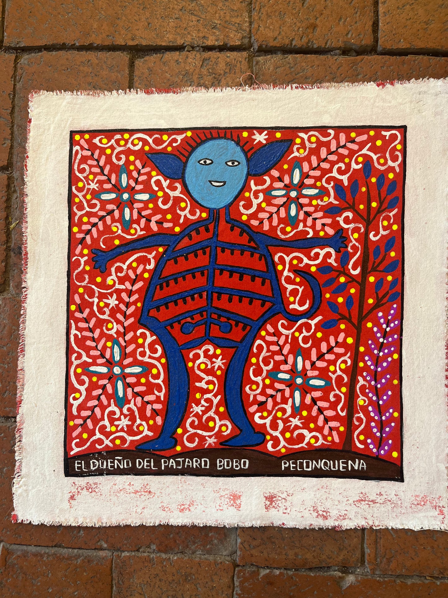 El Dueno Del Pajaro Bobo ~ acrylic on canvas