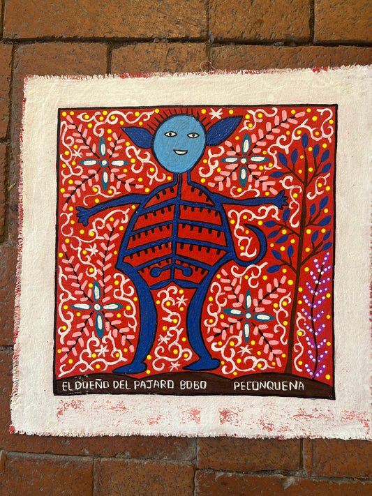 El Dueno Del Pajaro Bobo ~ acrylic on canvas