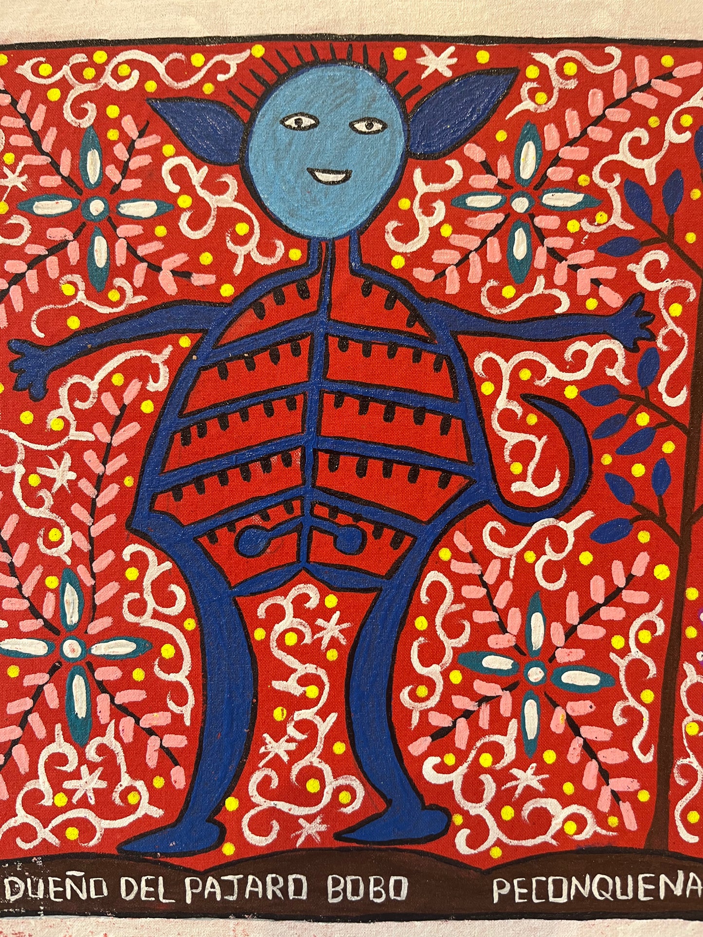 El Dueno Del Pajaro Bobo ~ acrylic on canvas