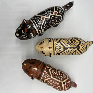 Shipibo Ceramic Jaguar - 3 Colors