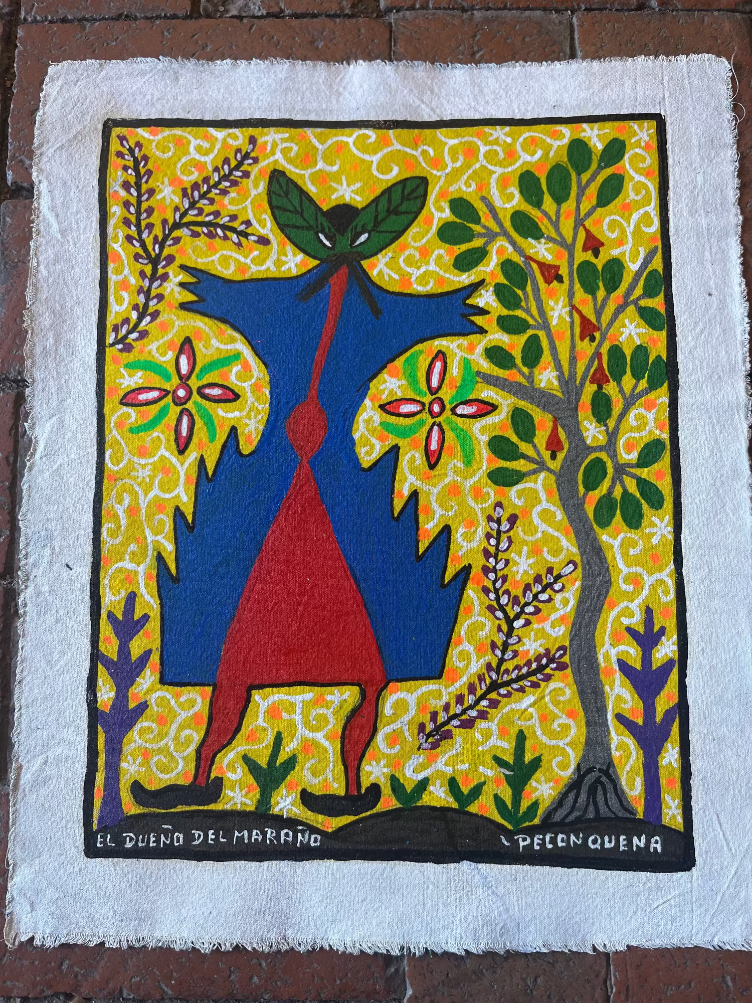 El Dueño del Marañon ~ acrylic on canvas - 17.5” x 13.5”