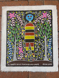El Dueño de la Planta Bellaco Caspi ~ acrylic on canvas - 17.5” x 13.5”